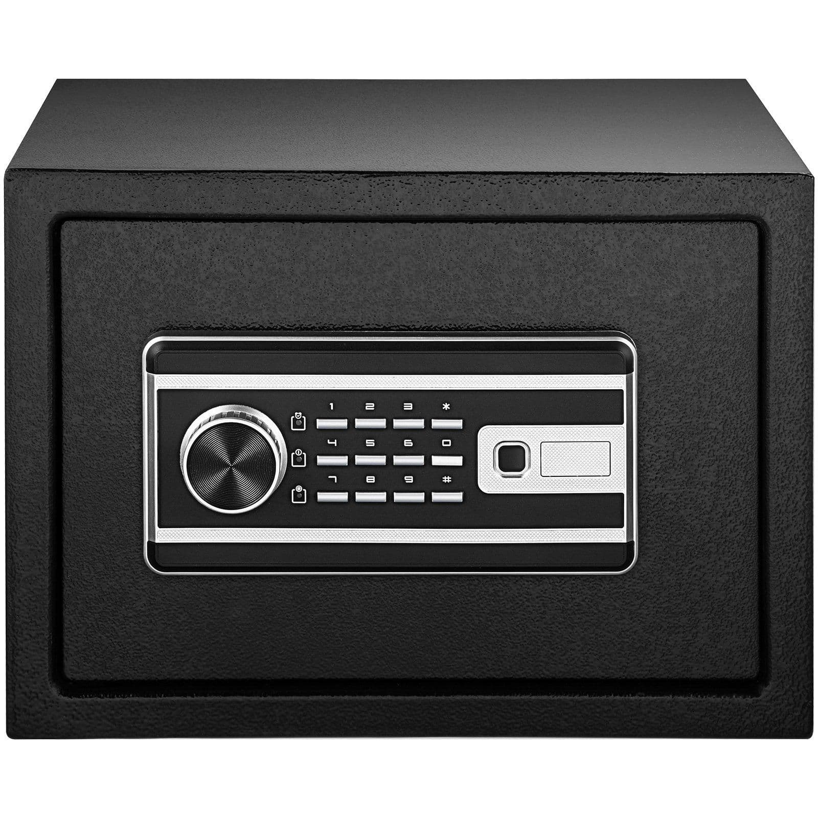 image-VEVOR Safe Box, 0.8 CU.FT Fingerprint Safe Box for Money with 2 Keys & Digital Keypad, Q235 Steel Safe Box for Storing Cash, Jewelry, Pistols, Documents, Watches in Home & Office & Hotel