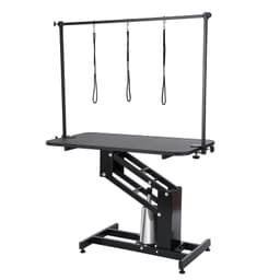 image-VEVOR 43" Hydraulic Pet Grooming Table, Heavy Duty Dog Grooming Arm for Medium/ Small Dogs, Height Adjustable Dog Grooming Station, Anti Slip Tabletop /Dog Grooming Station, Max Bearing 400LBS
