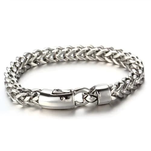image-European and American stainless steel bracelet men's jewelry wholesale fashion keel domineering bracelet BE0086