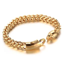 image-European and American stainless steel bracelet men's jewelry wholesale fashion keel domineering bracelet BE0086