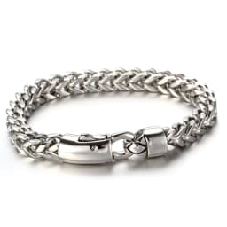 image-European and American stainless steel bracelet men's jewelry wholesale fashion keel domineering bracelet BE0086