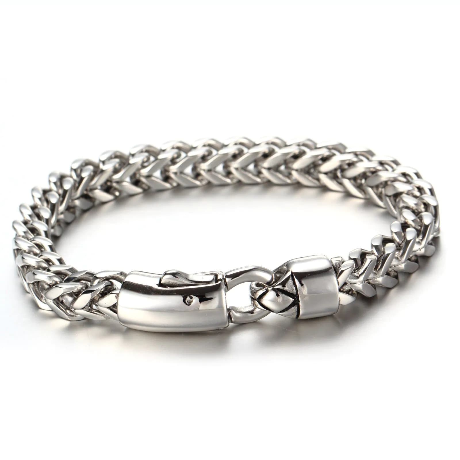 image-European and American stainless steel bracelet men's jewelry wholesale fashion keel domineering bracelet BE0086