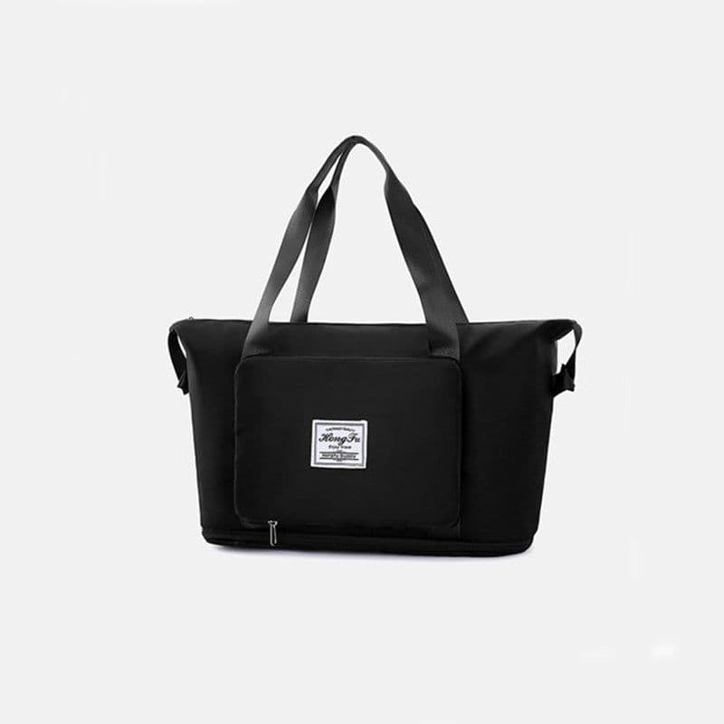 image-Foldable Storage Travel Bag Waterproof Large Capacity Gym Fitness Bag Weekender Overnight For Women
