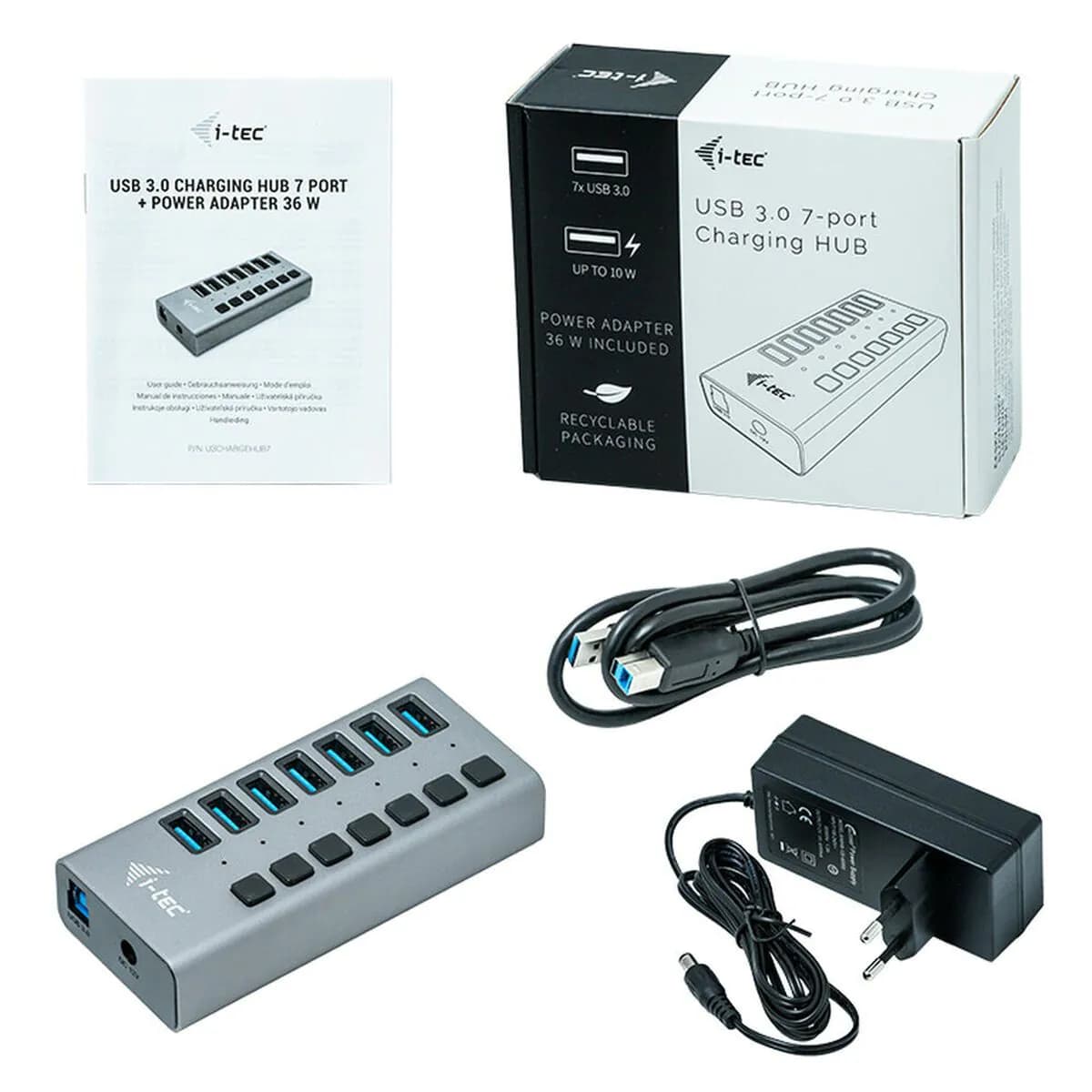image-USB Hub i-Tec U3CHARGEHUB7