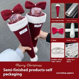 image-Christmas Gift Christmas Eve Single Bow Christmas Eve Fruit Bouquet