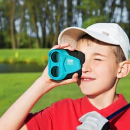 image-VEVOR Golf Rangefinder, 900 Yards Laser Golfing Hunting Range Finder, 6X Magnification Distance Measuring, Golfing Accessory with External Magnet Mount, High-Precision Flag Lock, Slope, and Batteries
