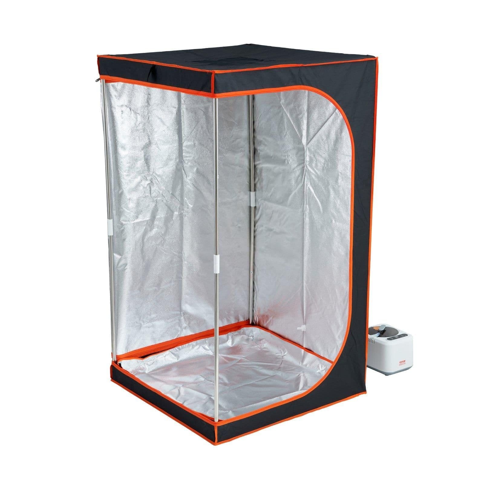 image-VEVOR Portable Steam Sauna Tent Full Size, 1000W Personal Sauna Blanket Kit for Home Spa, Detoxify & Soothing Heated Body Therapy, Time & Temperature Remote Control With Floor Mat