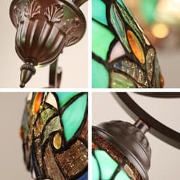 image-Victorian-Style 3-Light Antique Dark Bronze Finish Mini Chandelier 25" Wide