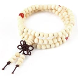 image-6mm Natural Sandalwood Buddhist Buddha Meditation 108 beads