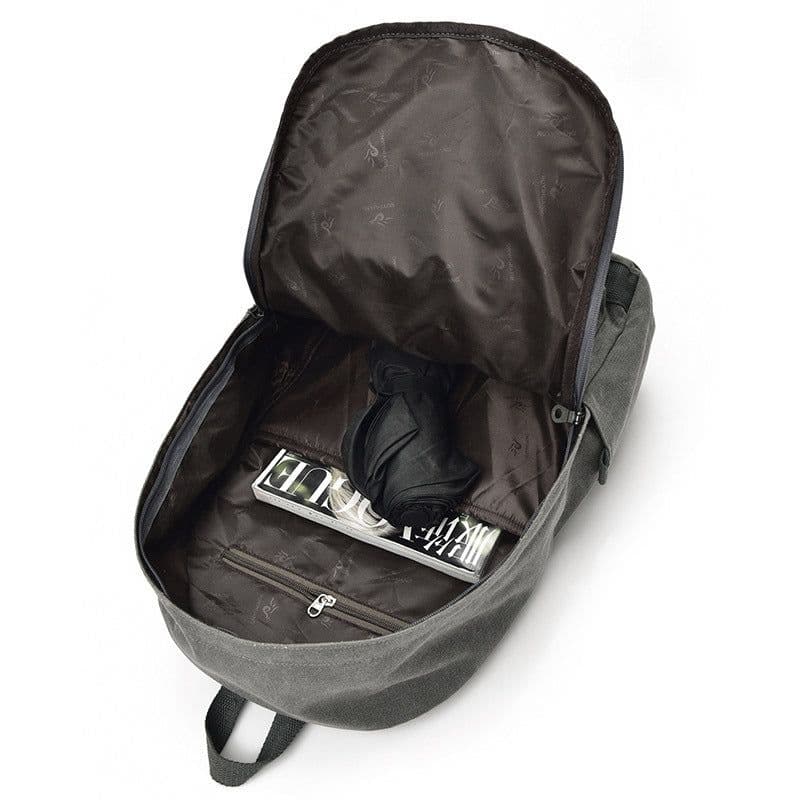 image-Fashion trend backpack casual rucksack retro travel bag college unisex student school bag 8016