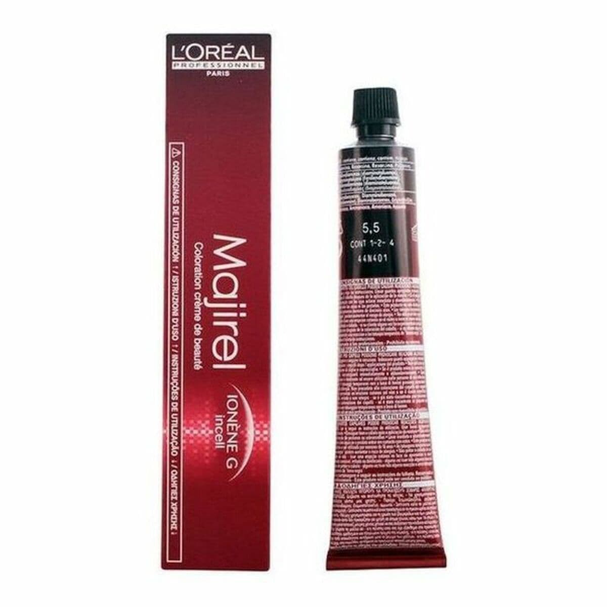 image-Permanent Dye Majirel L'Oreal Professionnel Paris Majirel Nº 5,5 50 ml