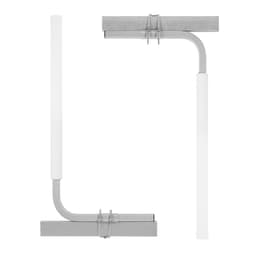 image-VEVOR Boat Trailer Guide, 60″ Adjustable Design Trailer Guide Poles, 2PCS High-Hardness Steel Trailer Guide-Ons, Trailer Guides with PVC Pipes, for Ski Boat, Fishing Boat or Sailboat Trailer