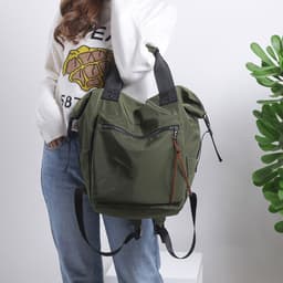 image-Korean style backpack trendy women's large-capacity travel backpack Wild College Middle School Student Schoolbag Campus