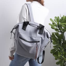 image-Korean style backpack trendy women's large-capacity travel backpack Wild College Middle School Student Schoolbag Campus