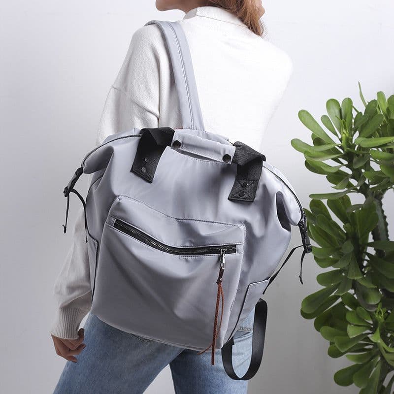 image-Korean style backpack trendy women's large-capacity travel backpack Wild College Middle School Student Schoolbag Campus