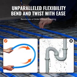 image-VEVOR PEX Pipe 3/4 Inch, 100 Feet Length PEX-A Flexible Pipe Tubing for Potable Water, Pex Water Lines for Hot/Cold Water & Easily Restore, Plumbing Applications with Free Cutter,Blue