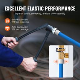 image-VEVOR PEX Pipe 3/4 Inch, 100 Feet Length PEX-A Flexible Pipe Tubing for Potable Water, Pex Water Lines for Hot/Cold Water & Easily Restore, Plumbing Applications with Free Cutter,Blue