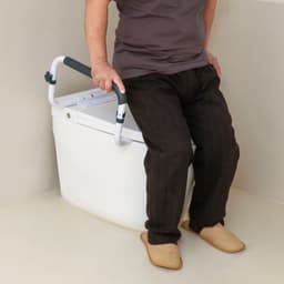 image-VEVOR Toilet Safety Rail, 300LBS Capacity Toilet Seat Frame, Adjustable Width Fit Most Toilets, Easy Installation, Toilet Handles Grab Bars with Padded Armrests for Handicap, Disabled, Seniors