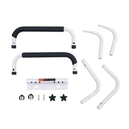 image-VEVOR Toilet Safety Rail, 300LBS Capacity Toilet Seat Frame, Adjustable Width Fit Most Toilets, Easy Installation, Toilet Handles Grab Bars with Padded Armrests for Handicap, Disabled, Seniors