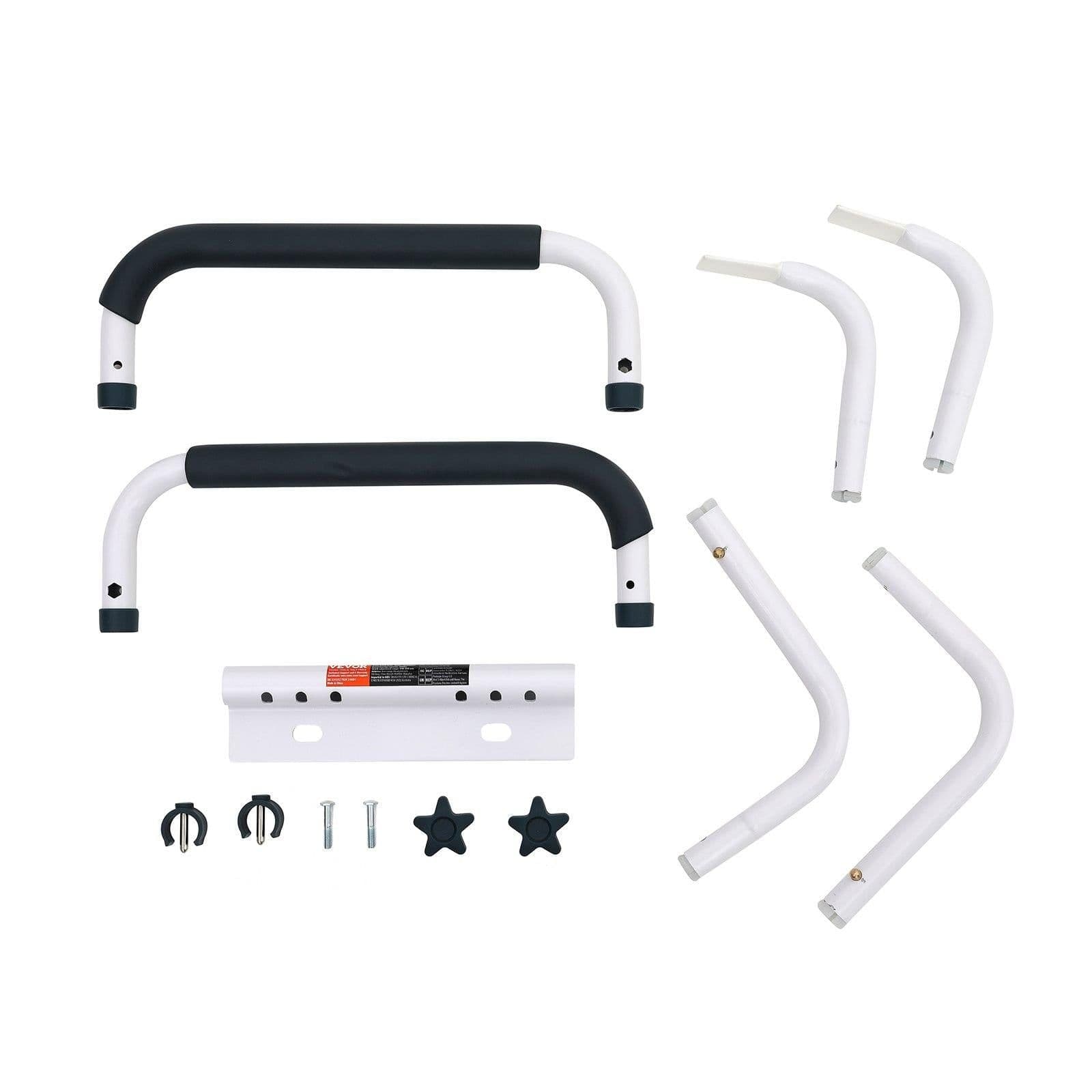 image-VEVOR Toilet Safety Rail, 300LBS Capacity Toilet Seat Frame, Adjustable Width Fit Most Toilets, Easy Installation, Toilet Handles Grab Bars with Padded Armrests for Handicap, Disabled, Seniors