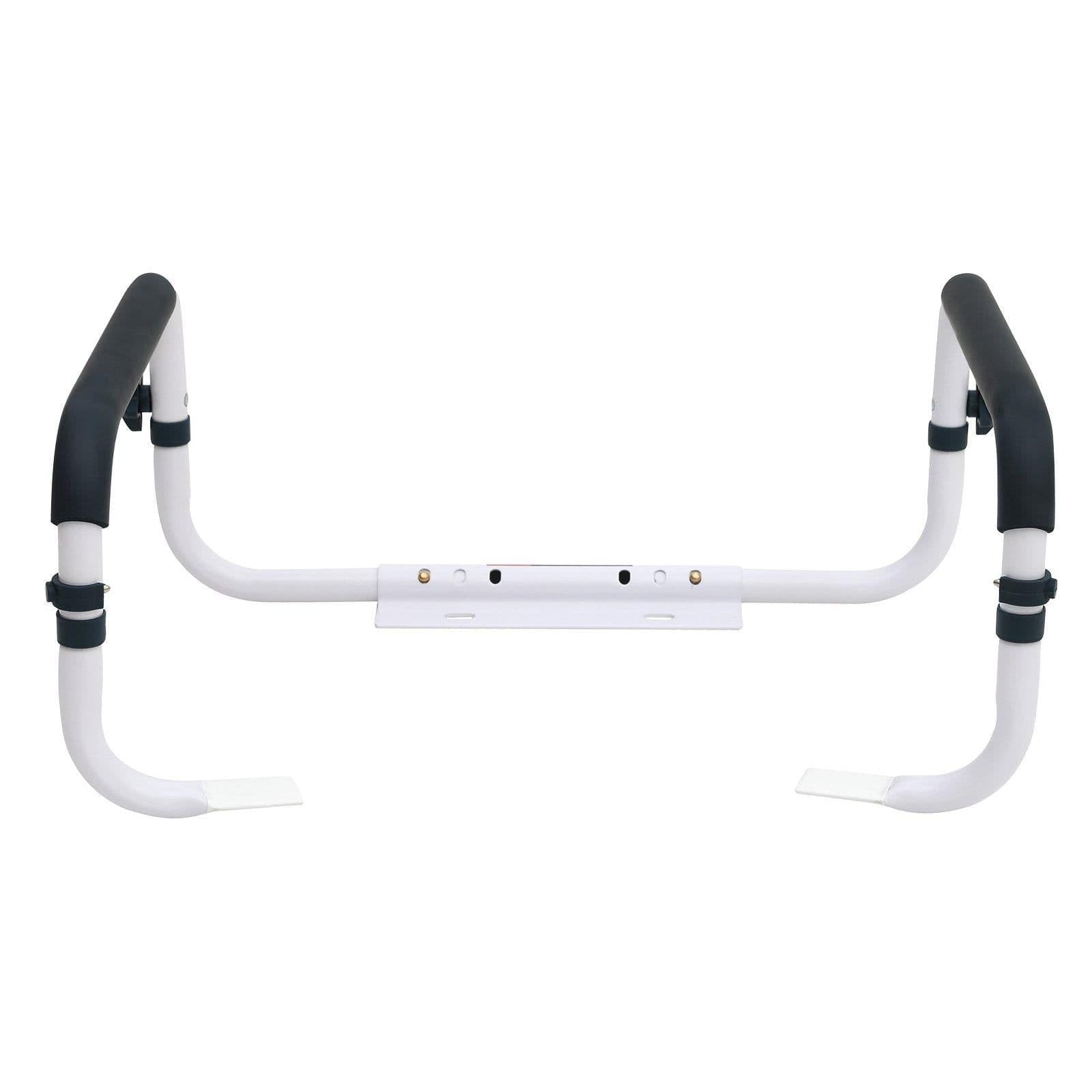 image-VEVOR Toilet Safety Rail, 300LBS Capacity Toilet Seat Frame, Adjustable Width Fit Most Toilets, Easy Installation, Toilet Handles Grab Bars with Padded Armrests for Handicap, Disabled, Seniors
