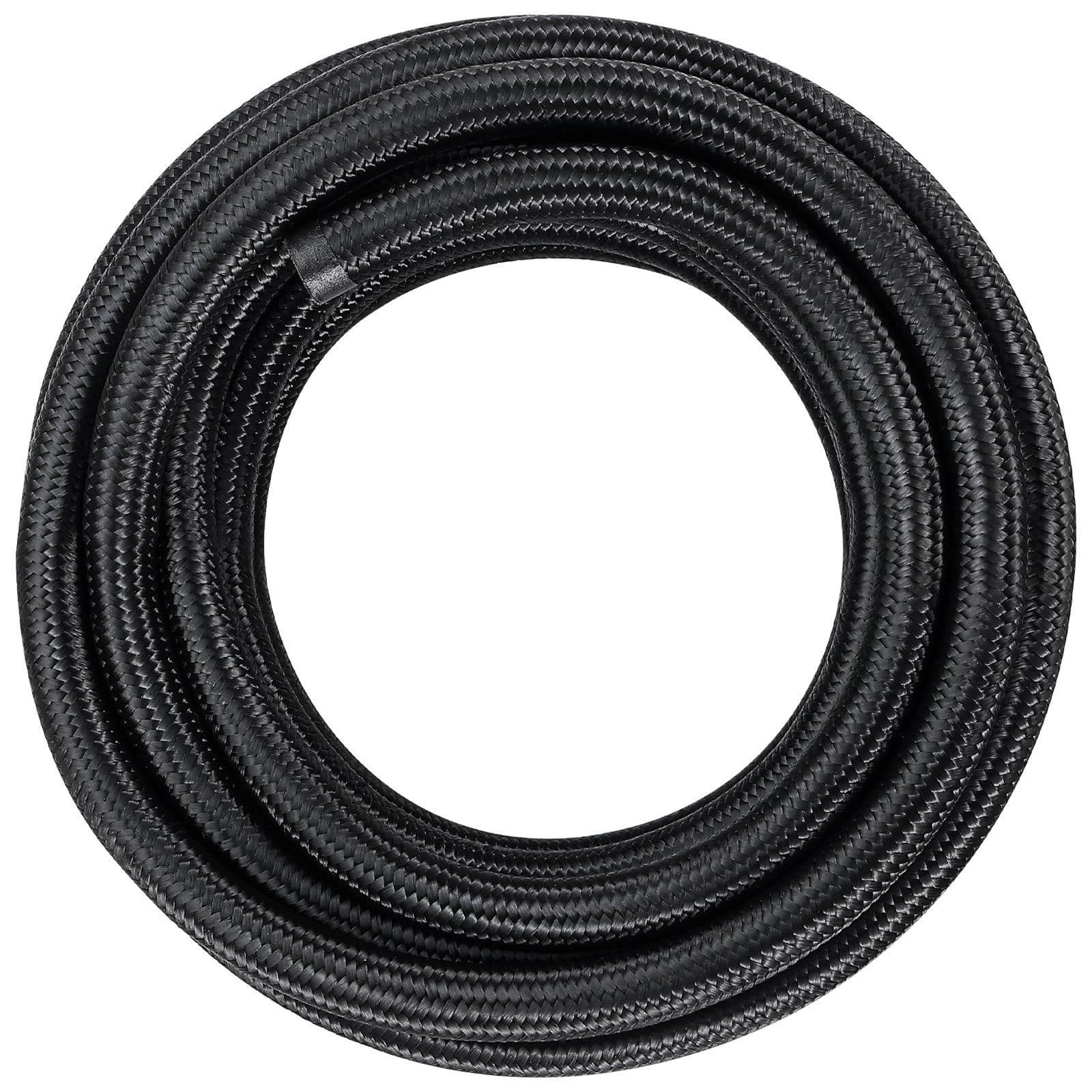 image-VEVOR 8AN Fuel Line Kit, 20 FT Fuel Hose Kit, 0.43" Nylon Stainless Steel Braided Fuel Line Oil/Gas/Diesel Hose End Fitting Kit, with 12 PCS Swivel Fitting Adapter Kit, Black