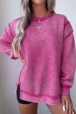 image-Valerian Mineral Wash Sweatshirt - Exposed Seam