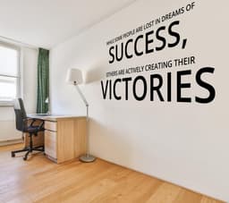 image-Inspirational Home Office Decor Wall Art Decal - Small Bossiness Motivational Saying Stickers