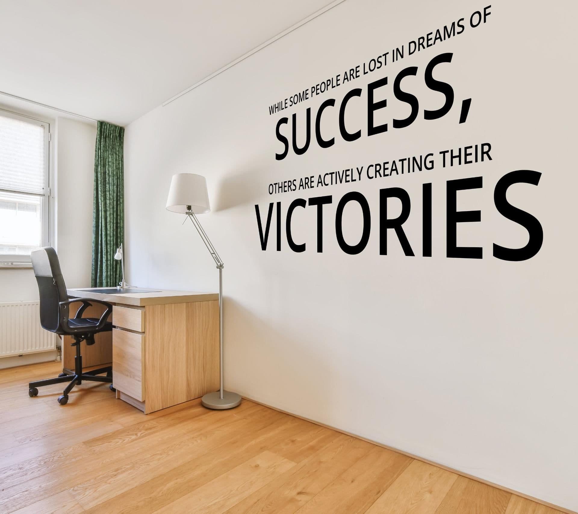 image-Inspirational Home Office Decor Wall Art Decal - Small Bossiness Motivational Saying Stickers