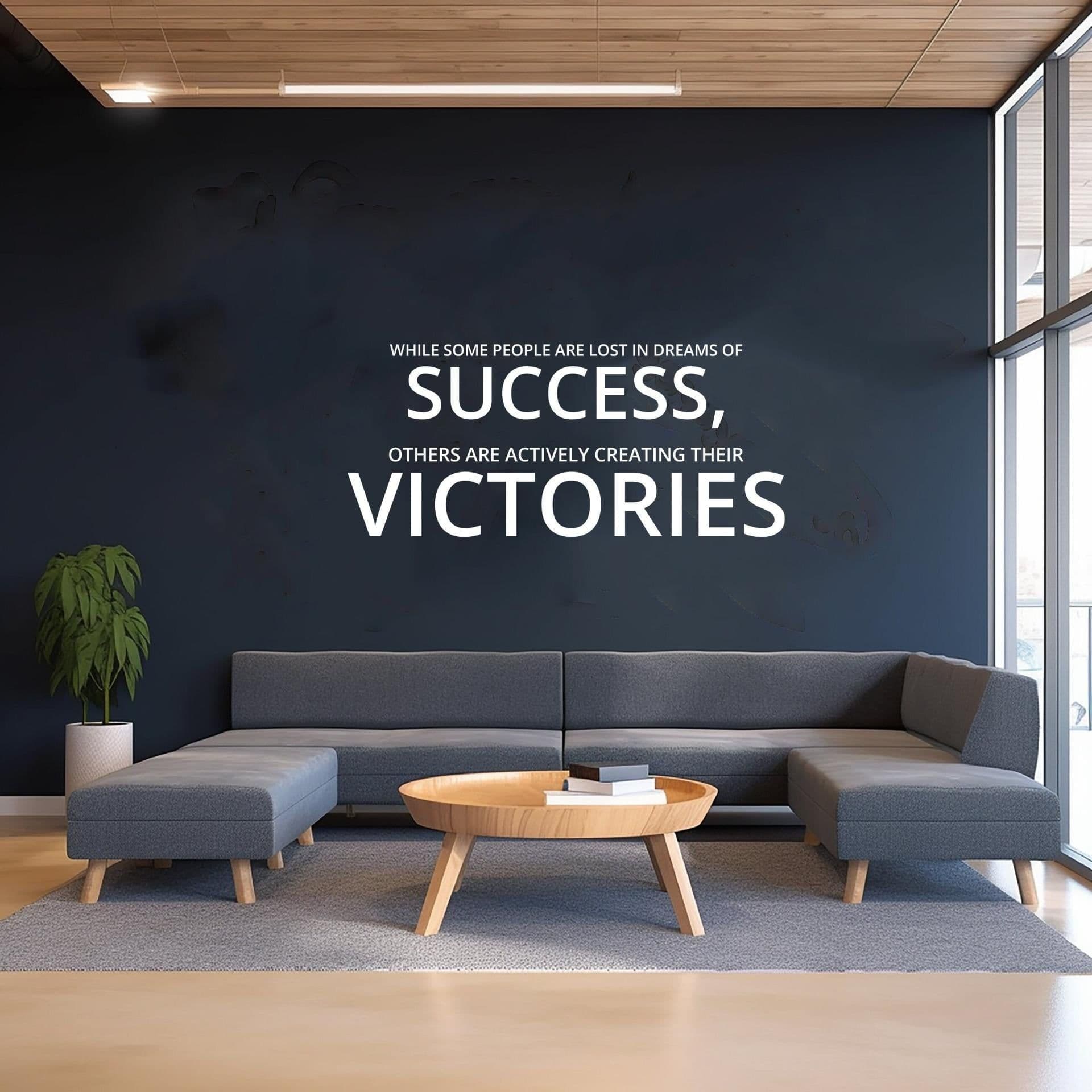 image-Inspirational Home Office Decor Wall Art Decal - Small Bossiness Motivational Saying Stickers