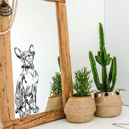 image-Custom Wall Decal Of Your Pet - Personalized Cat Lover Portrait Vinyl Sticker Gift Idea