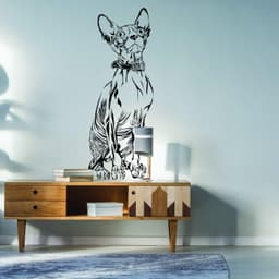 image-Custom Wall Decal Of Your Pet - Personalized Cat Lover Portrait Vinyl Sticker Gift Idea