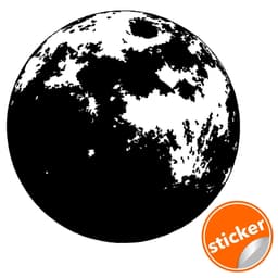 image-Moon Phase Wall Decor Decal - Kid Full Large Sticker For Nursery Baby Kids Room