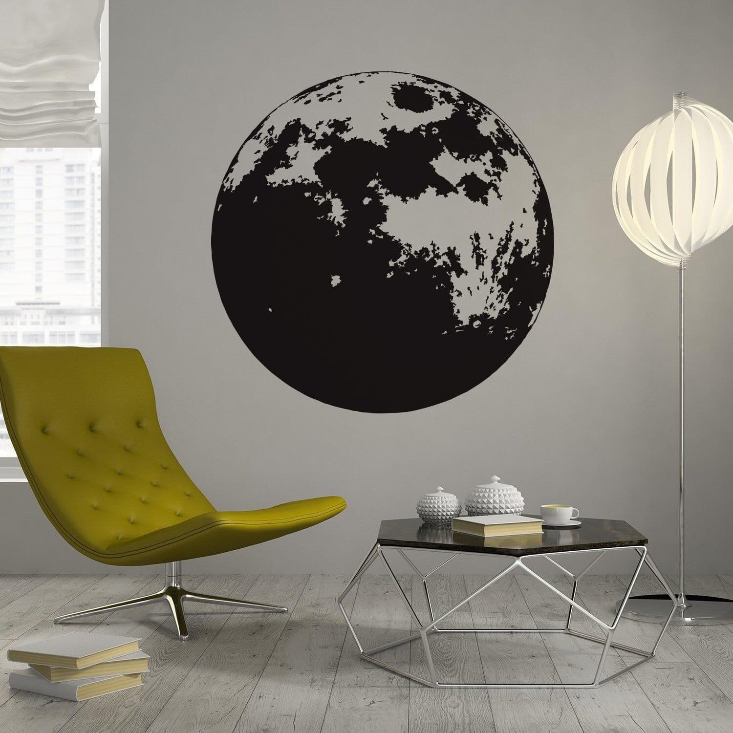 image-Moon Phase Wall Decor Decal - Kid Full Large Sticker For Nursery Baby Kids Room