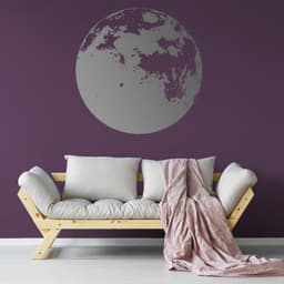 image-Moon Phase Wall Decor Decal - Kid Full Large Sticker For Nursery Baby Kids Room