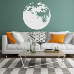 image-Moon Phase Wall Decor Decal - Kid Full Large Sticker For Nursery Baby Kids Room
