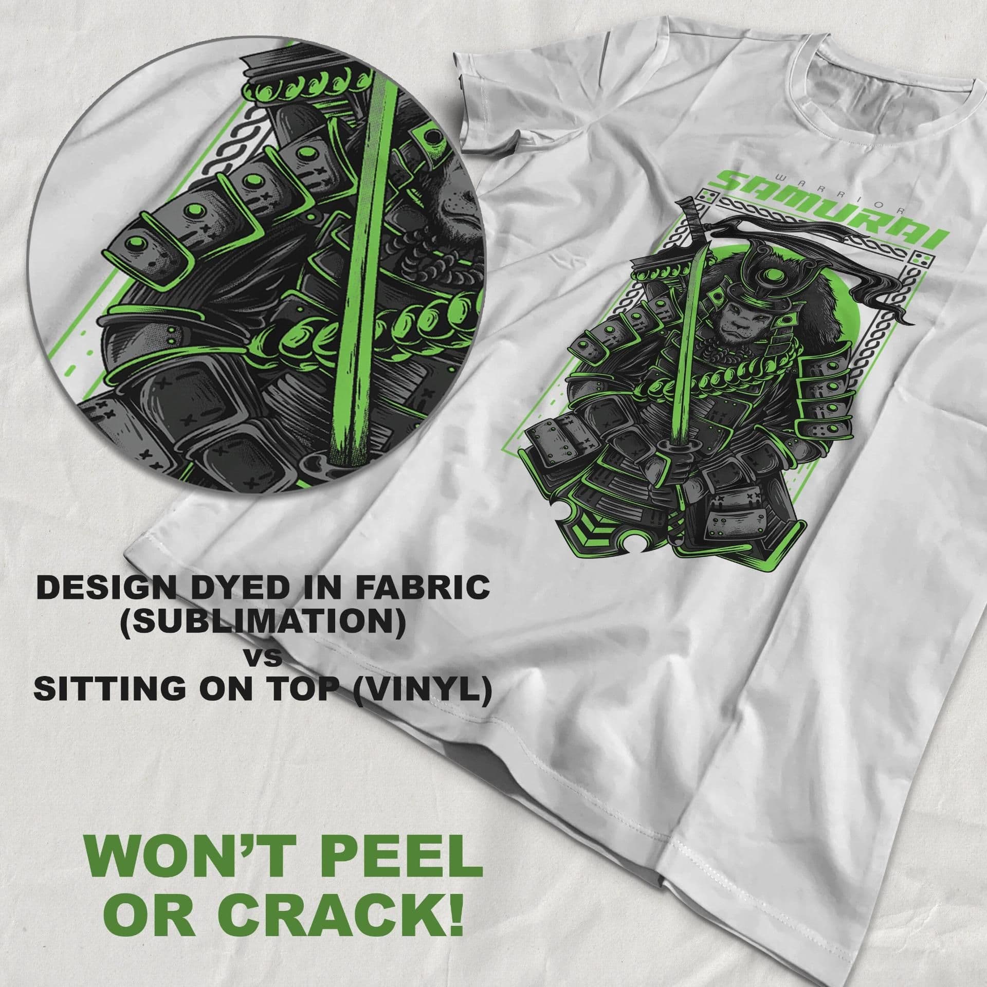 image-Custom Heat Sublimation Transfer - Iron Vinyl Paper For Ready to Print DYE Tshirt