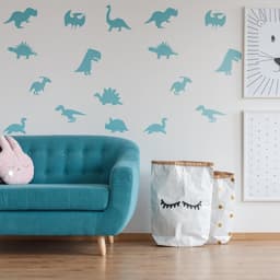 image-40x Dinosaur Silhouette Wall Decal - Dino Nursery Baby Room Art Vinyl Decor Decals
