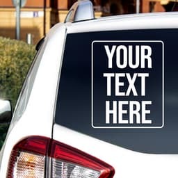 image-Custom Car Window Decal - Personalized Name Letter Vinyl Truck Sticker For Windshield