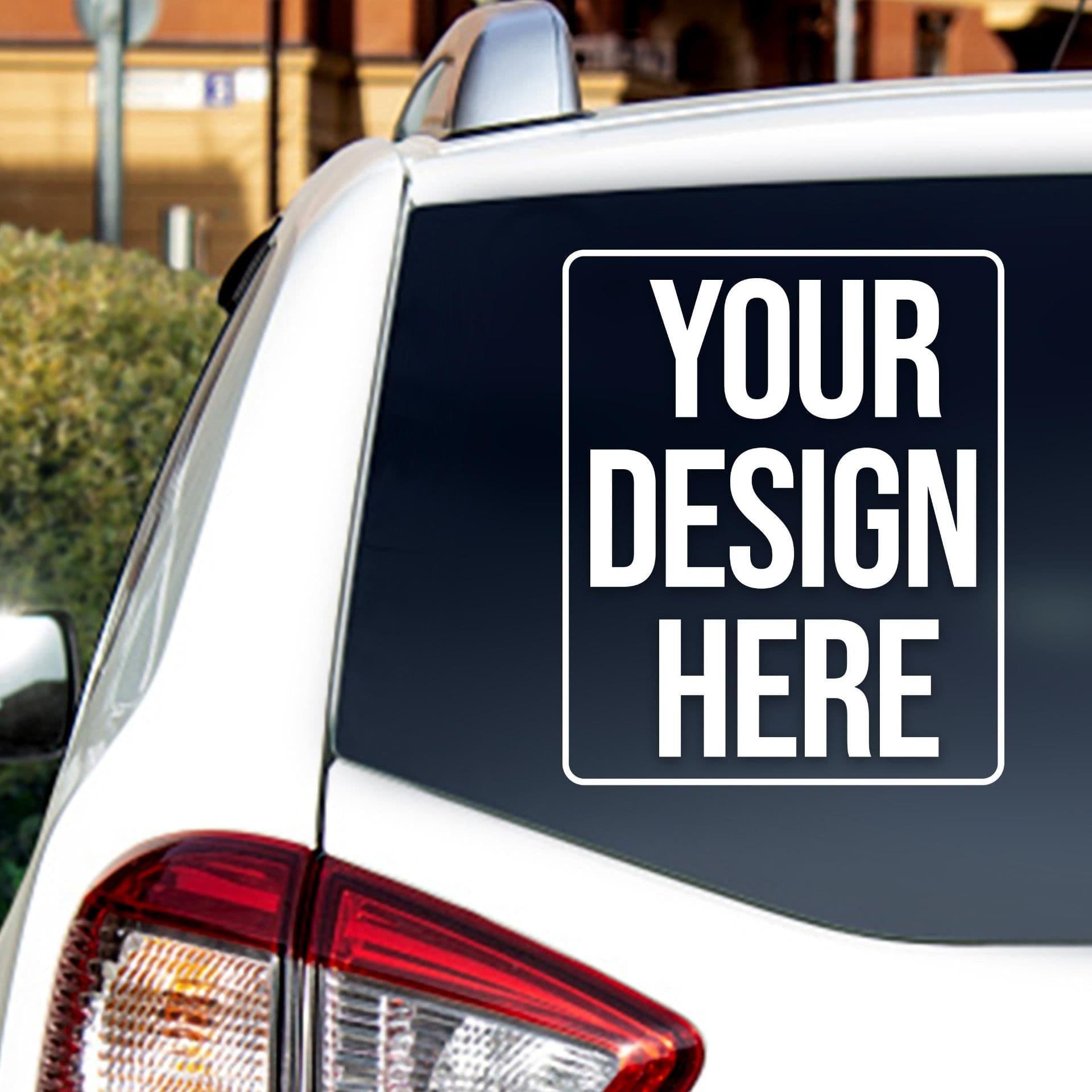image-Custom Car Window Decal - Personalized Name Letter Vinyl Truck Sticker For Windshield
