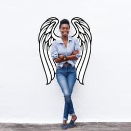 image-Angel Wings Wall Decor - Angels Wing Art Vinyl Decal