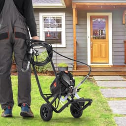 image-VEVOR 750W Stand Airless Paint Sprayer, 3000PSI High Efficiency Electric Airless Sprayer With Cart, Paint Sprayers for Home Interior and Exterior Furniture and Fences, Fine And Even Painting Effect