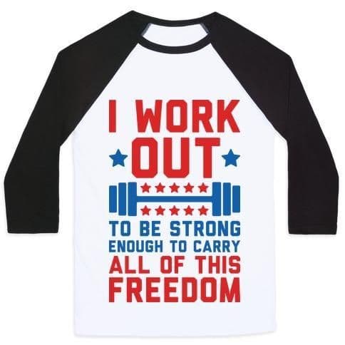 image-CARRY ALL OF THIS FREEDOM UNISEX CLASSIC BASEBALL TEE
