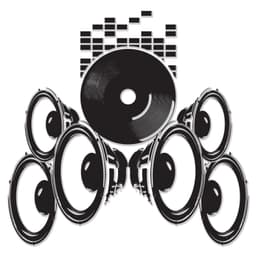 image-Music Speakers Wall Vinyl Sticker - Radio Art Waterproof Removable Loudspeaker Decal
