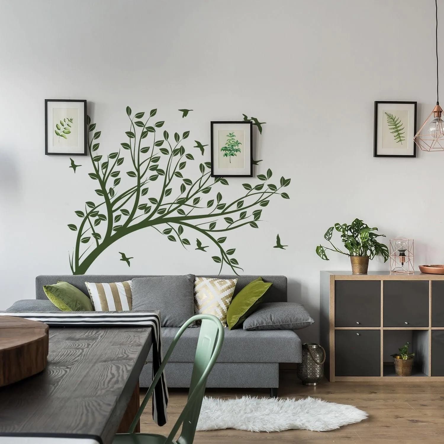 image-Branch Wall Tree Sticker Vinyl Decal - Bird Kids Room Decals