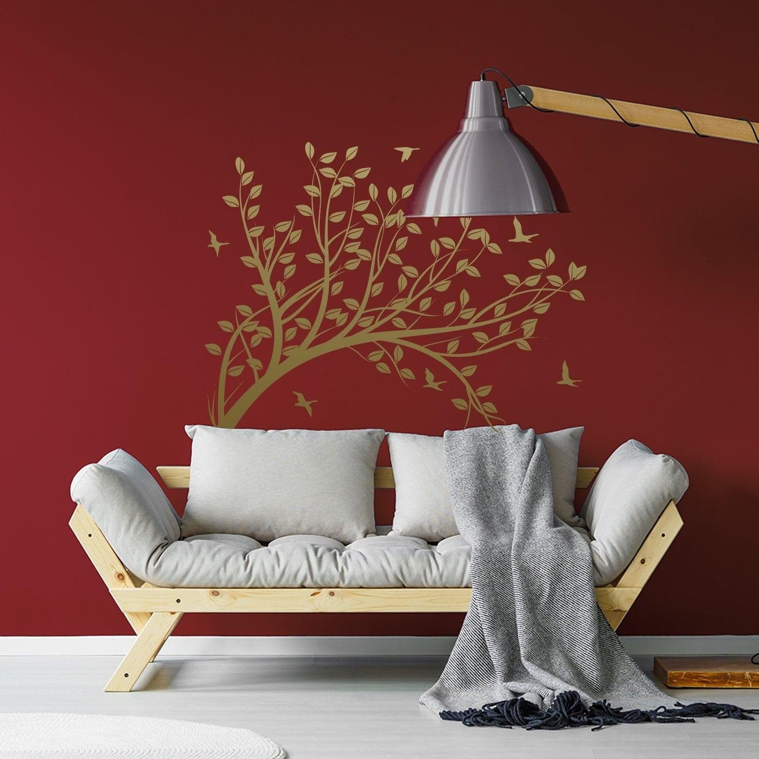 image-Branch Wall Tree Sticker Vinyl Decal - Bird Kids Room Decals