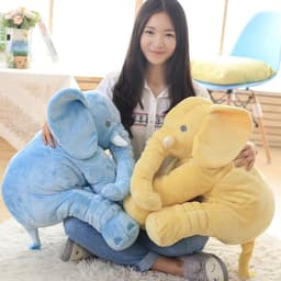 image-Ins elephant pillow children plush toys with sleeping toys elephant pillow cushions comfort pillows