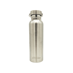 image-Stainless Steel Double Walled Water Bottle With Steel Lid