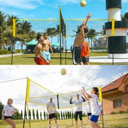 image-Cross-border sources of wholesale and retail volleyball nets cross-border custom processing gas volleyball nets portable beach volleyball net