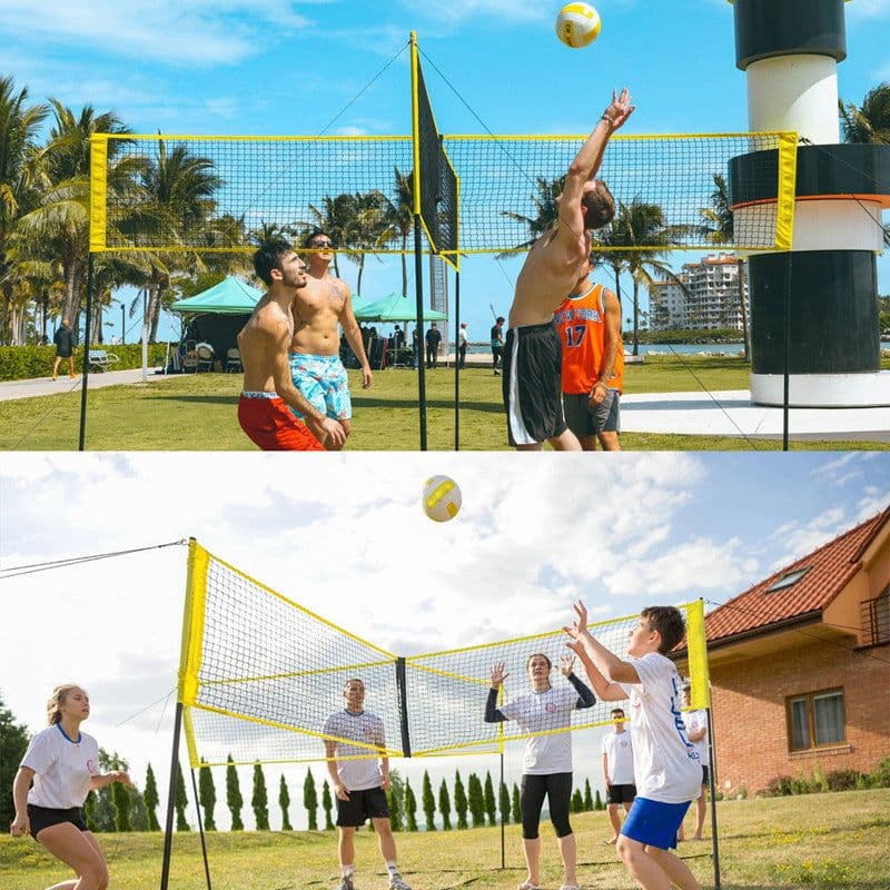 image-Cross-border sources of wholesale and retail volleyball nets cross-border custom processing gas volleyball nets portable beach volleyball net